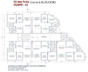 Project Image of 0.0 - 598.9 Sq.ft 2 BHK Apartment for buy in Ismail Meena Heights Tower D