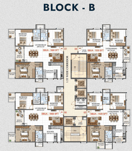 Project Image of 1520.0 - 2030.0 Sq.ft 3 BHK Apartment for buy in Amrutha Lake Vista