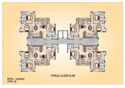 Project Image of 940.0 - 1958.0 Sq.ft 2 BHK Apartment for buy in Eiffel Vivassa Estate Phase 1