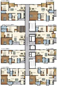 Project Image of 1244 Sq.ft 2 BHK Apartment / Flat for sale in Hafeezpet for Rs. 10400000