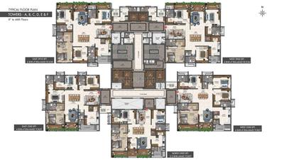Project Image of 2909.0 - 4339.0 Sq.ft 3 BHK Apartment for buy in Fortune Suraj Bhan Grande