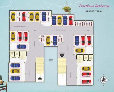 Project Image of 1435.0 - 1945.0 Sq.ft 3 BHK Apartment for buy in Prarthana Residency