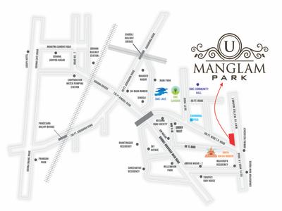 Project Image of 0.0 - 593.09 Sq.ft 2 BHK Apartment for buy in Akshar Uma Park Mangalam Park Bldg U