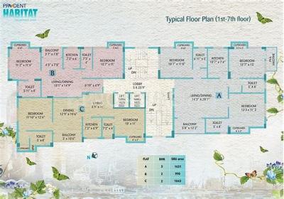 Project Image of 990.0 - 1631.0 Sq.ft 2 BHK Apartment for buy in Prudent Habitat