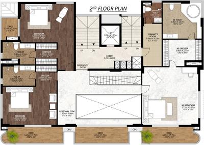 Project Image of 3564.0 - 6840.0 Sq.ft 3 BHK Apartment for buy in CR The Hamlet