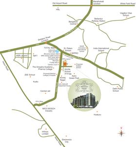 Project Image of 1535 Sq.ft 3 BHK Apartment / Flat for sale in Kasavanahalli for Rs. 17500000