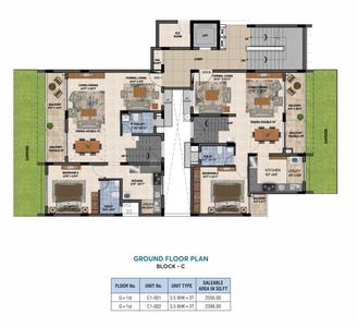 Project Image of 2391 Sq.ft 3 BHK Apartment / Flat for sale in Hennur for Rs. 29000000