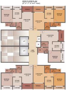 Project Image of 195.47 - 322.7 Sq.ft 1 BHK Apartment for buy in Akshar Edeania
