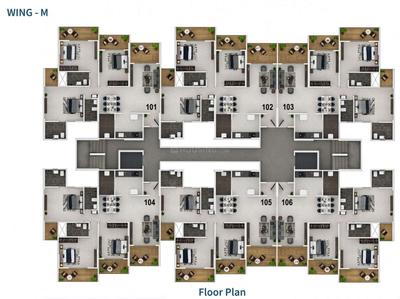 Project Image of 1087.69 - 1450.22 Sq.ft 3 BHK Apartment for buy in Chhattisgarh Wallfort Heights Phase III