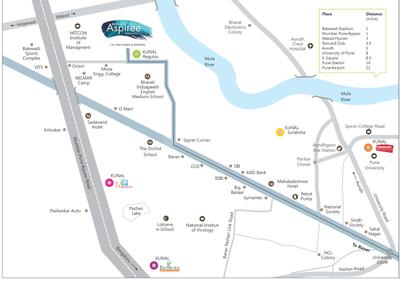 Project Image of 675.0 - 982.1 Sq.ft 2 BHK Apartment for buy in Kunal Aspiree Phase II