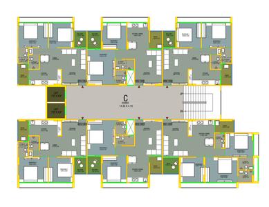 Project Image of 591.48 - 822.47 Sq.ft 2 BHK Apartment for buy in Shree Hari Radhe County
