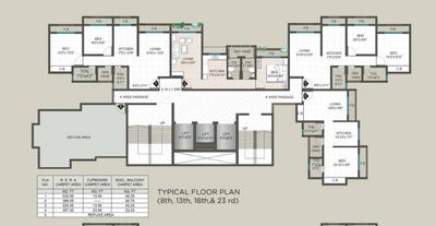 Project Image of 357.0 - 525.0 Sq.ft 1 BHK Apartment for buy in K M Horizon Exotica