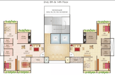 Project Image of 543.0 - 690.0 Sq.ft 3 BHK Apartment for buy in Sunny Orchid Arcade