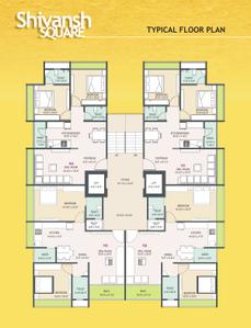 Project Image of 446.49 - 644.54 Sq.ft 2 BHK Apartment for buy in Shreeji Shivansh Square