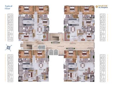 Project Image of 2914.0 - 3258.0 Sq.ft 3.5 BHK Apartment for buy in Majestic Sky Bungalow