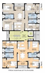 Project Image of 0.0 - 1353.0 Sq.ft 3 BHK Apartment for buy in Shrachi Elite Homes Phase 2 Renaissance