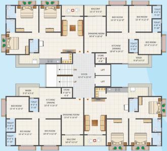 Project Image of 1791.0 - 2691.0 Sq.ft 2 BHK Apartment for buy in P And P Prarthna Exotica