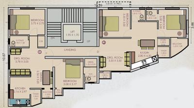 Project Image of 603.75 - 603.86 Sq.ft 2 BHK Apartment for buy in Anjaneya Nirmal