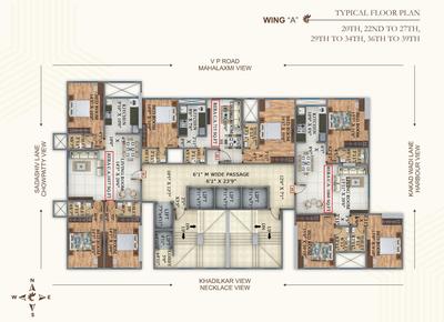 Project Image of 435.0 - 1060.0 Sq.ft 1 BHK Apartment for buy in Nakoda Mehta Sunshine Heights A And C Wings