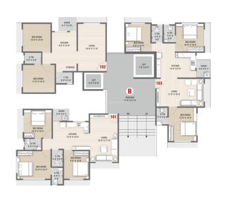 Project Image of 594.6 - 732.91 Sq.ft 2 BHK Apartment for buy in Savani Prayosha Elite Phase 1
