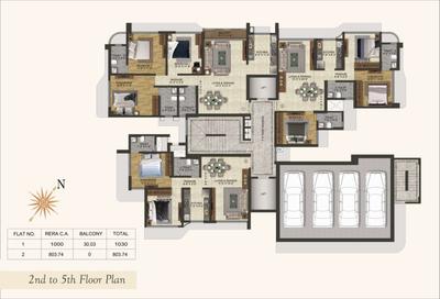 Project Image of 803.74 - 1030.0 Sq.ft 3 BHK Apartment for buy in JVMs Clermont