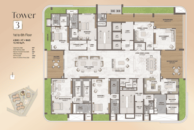 Project Image of 6420 Sq.ft 4 BHK Apartment / Flat for sale in Financial District for Rs. 57138000