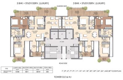 Project Image of 1700.0 - 6100.0 Sq.ft 3 BHK Apartment for buy in Prateek Canary