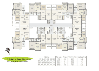 Project Image of 606.98 - 855.62 Sq.ft 2 BHK Apartment for buy in Kolte Patil Green Olive C And D