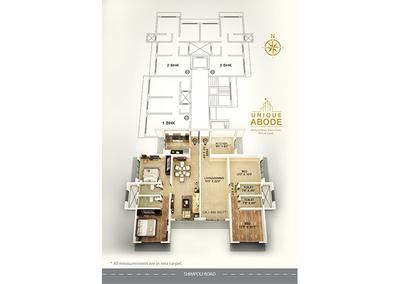 Project Image of 522.05 - 724.09 Sq.ft 2 BHK Apartment for buy in Unique Abode