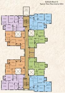 Project Image of 800.0 - 1288.0 Sq.ft 2 BHK Apartment for buy in Siddha Waterfront Phase II