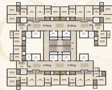Project Image of 350.37 - 572.0 Sq.ft 1 BHK Apartment for buy in Shreeji Plaza Wing B