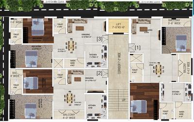 Project Image of 900.0 - 1156.0 Sq.ft 2 BHK Apartment for buy in Go Green Kalyika Majestic