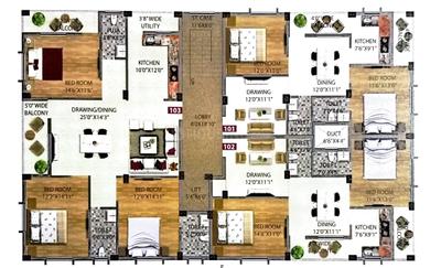 Project Image of 1132.0 - 1984.0 Sq.ft 2 BHK Apartment for buy in Shri Jagannath Gayatri