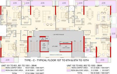 Project Image of 743.89 - 1973.02 Sq.ft 2 BHK Apartment for buy in Adani Atelier Greens