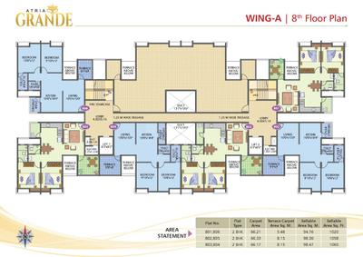 Project Image of 596.0 - 823.22 Sq.ft 2 BHK Apartment for buy in Atria Grande Project A