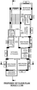 Sai Krishna Apartment Sai Krishna Apartment Cluster Plan for 1st Floor 1