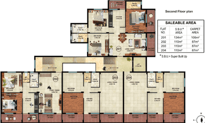Project Image of 575.0 - 1140.0 Sq.ft 1 BHK Apartment for buy in Raj Ganaraj Arcade