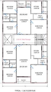 Project Image of 830.22 - 950.24 Sq.ft 3 BHK Apartment for buy in Manchukonda Bliss