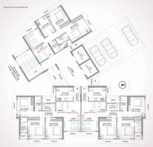 Project Image of 647.99 - 912.03 Sq.ft 2 BHK Apartment for buy in NLPL Bhavesha Co Operative Housing Society Ltd