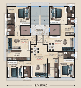 Project Image of 364.0 - 573.0 Sq.ft 1 BHK Apartment for buy in Vaibhav Parind