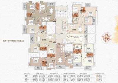 Project Image of 1148 Sq.ft 3 BHK Apartment / Flat for sale in Noonmati for Rs. 8500000