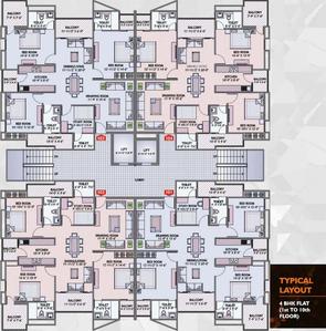 Project Image of 0.0 - 1231.0 Sq.ft 4 BHK Apartment for buy in Shiv Sital Sapphire