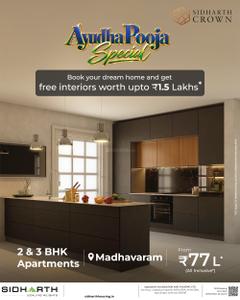 Project Image of 969.0 - 1457.0 Sq.ft 2 BHK Apartment for buy in Sidharth Crown