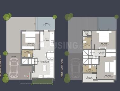 Project Image of 1200.0 - 1425.0 Sq.ft 3 BHK Villa for buy in Kamdhenu Woods