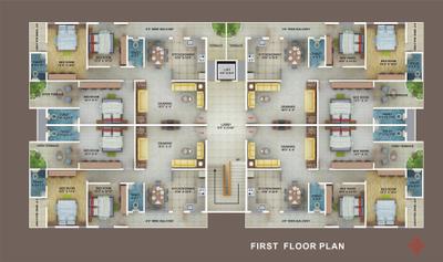 Project Image of 0.0 - 1325.0 Sq.ft 3 BHK Apartment for buy in Green Amans Ornate