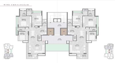 Project Image of 1160.0 - 1172.94 Sq.ft 3 BHK Apartment for buy in Saraswati Felicia