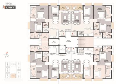 Project Image of 756.16 - 1104.38 Sq.ft 2 BHK Apartment for buy in Salasar Sun Sarvam