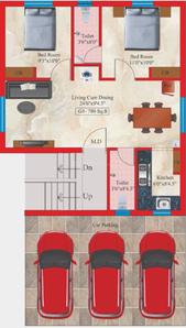 Project Image of 780.0 - 915.0 Sq.ft 2 BHK Apartment for buy in Four Sai Vandhanam