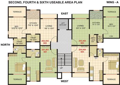 Shrinath Anand Homes Wing A B C Images for Cluster Plan of Shrinath Anand Homes 1