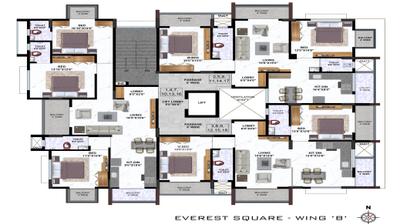 Project Image of 1193.0 - 1424.0 Sq.ft 2 BHK Apartment for buy in Everest Square B C